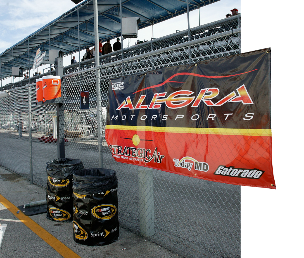 Alegra Motorsports Banner printed by Digigraphix